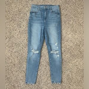 American Eagle Next Level Stretch Distressed Skinny Jeans - Size 8